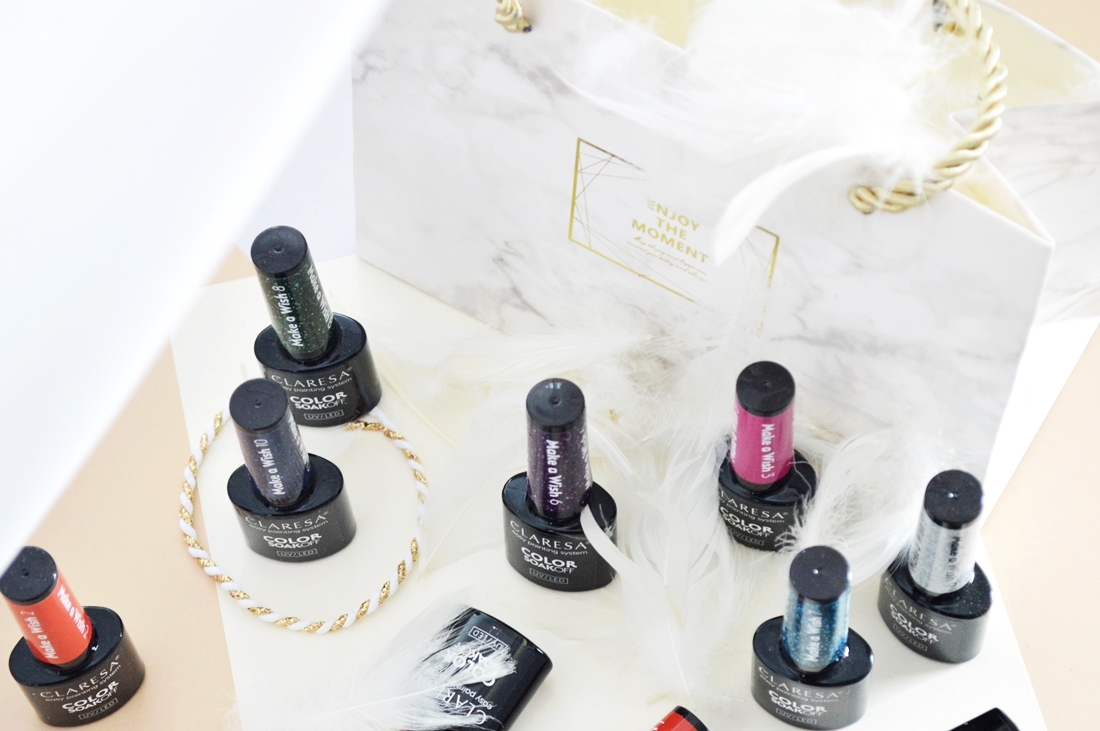 make a wish lakiery z drobinkami claresa puderek